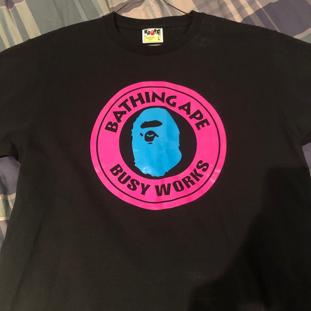 Bape “Neon Busy Works” Tee